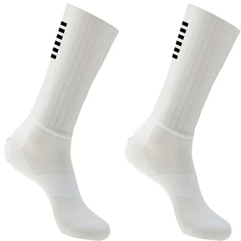 Aero Mens Cycling Socks anti Slip Silicone Unisex Bicycle Running Bike Socks