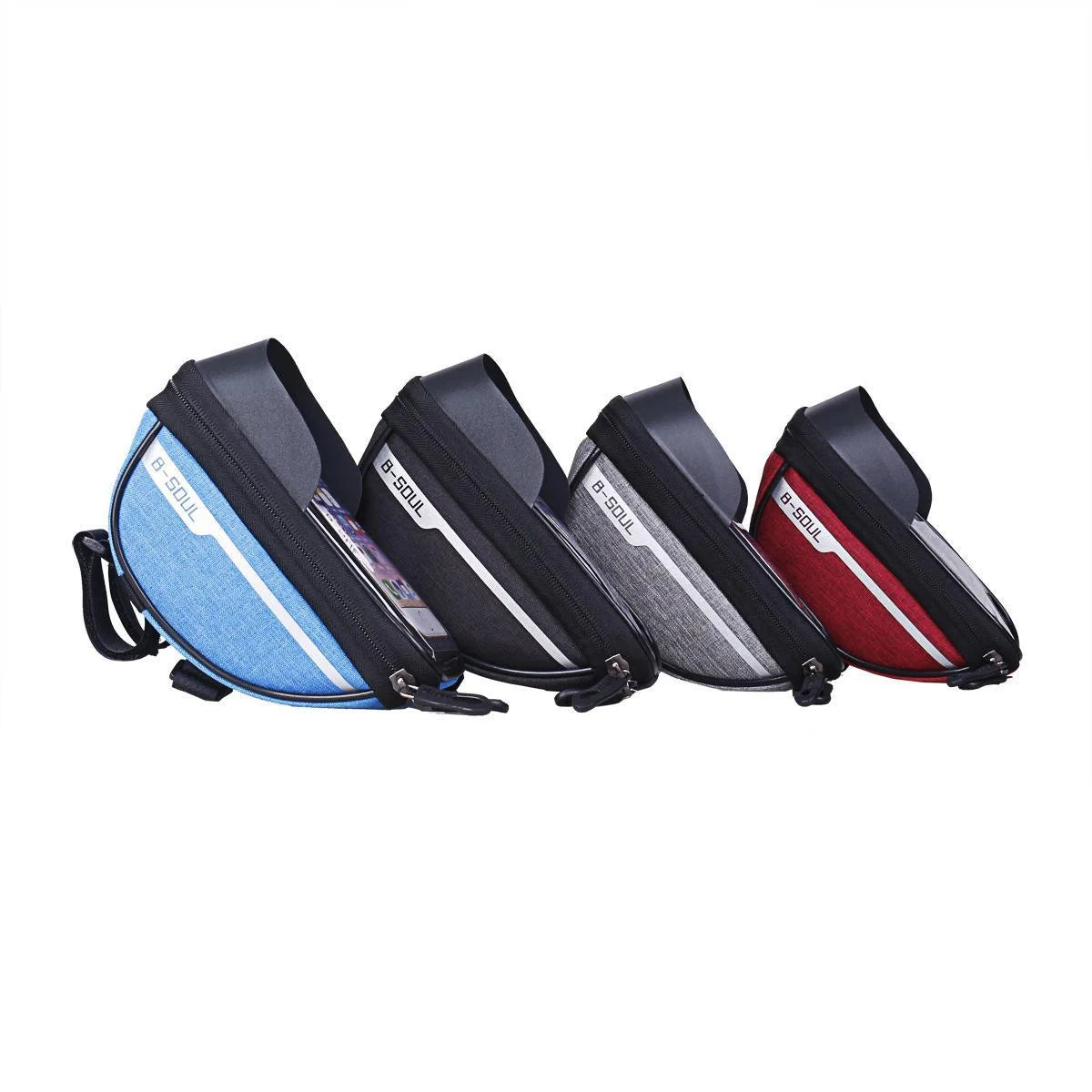 Waterproof Front Frame Tube Cycling Bag for Mobile Phones, with Light Blocking Plate and Durable Design