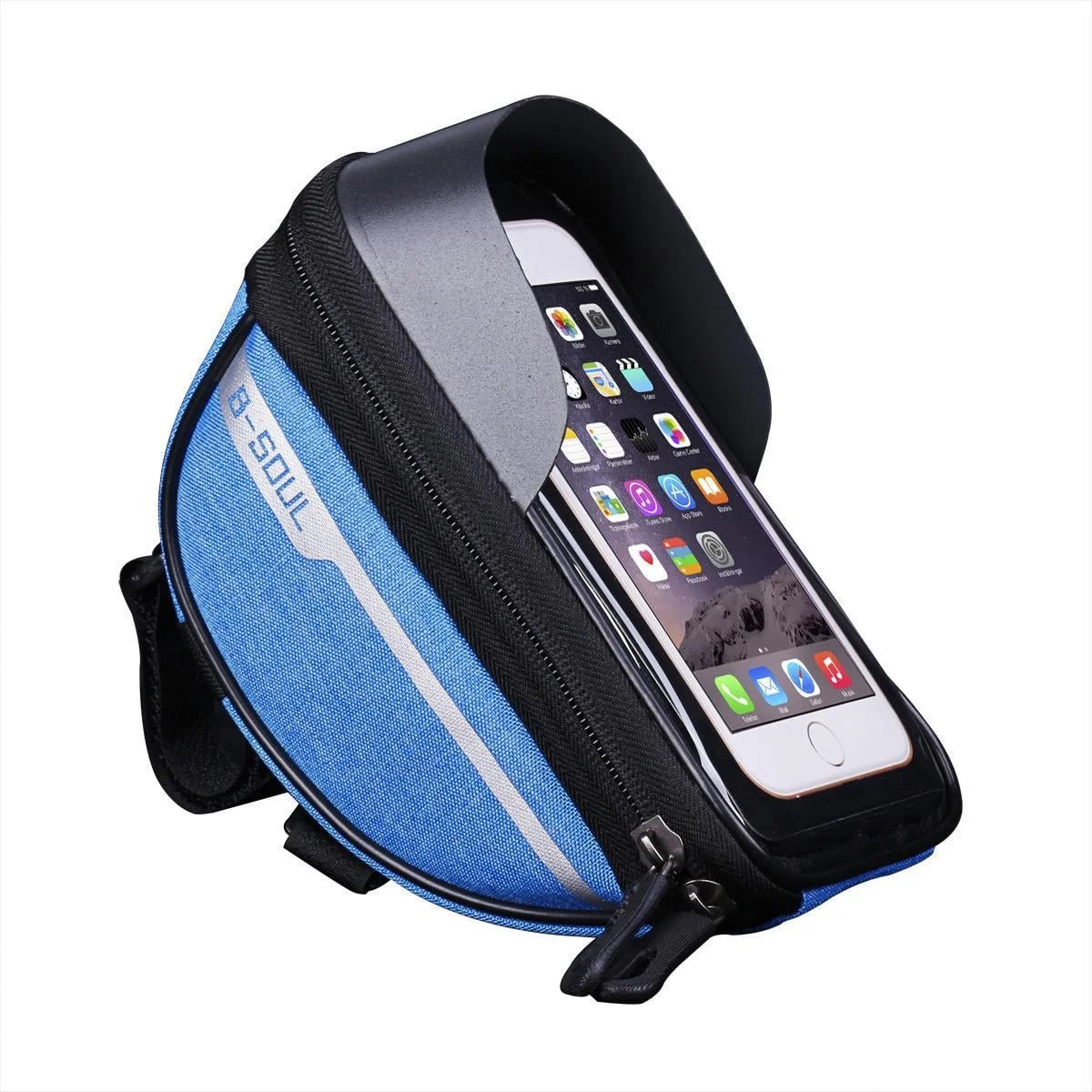 Waterproof Front Frame Tube Cycling Bag for Mobile Phones, with Light Blocking Plate and Durable Design