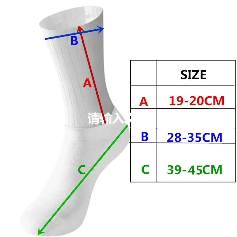 Aero Mens Cycling Socks anti Slip Silicone Unisex Bicycle Running Bike Socks