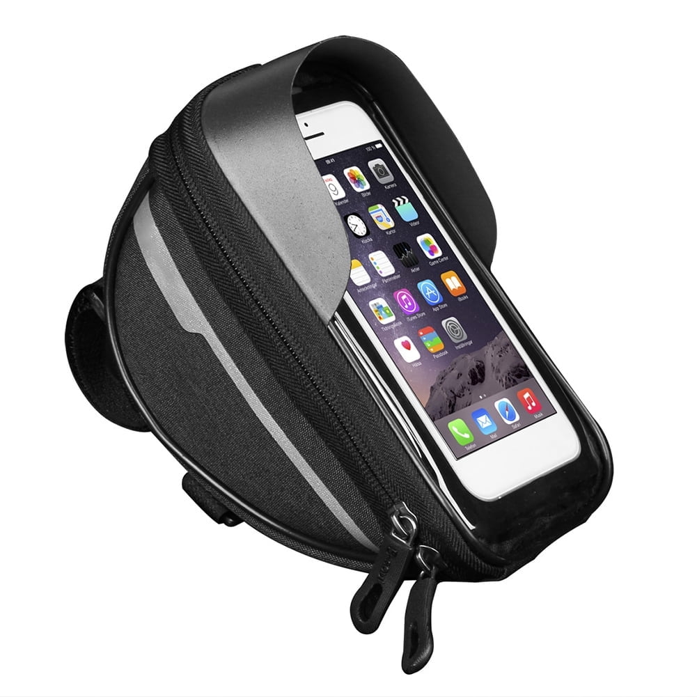 Waterproof Front Frame Tube Cycling Bag for Mobile Phones, with Light Blocking Plate and Durable Design