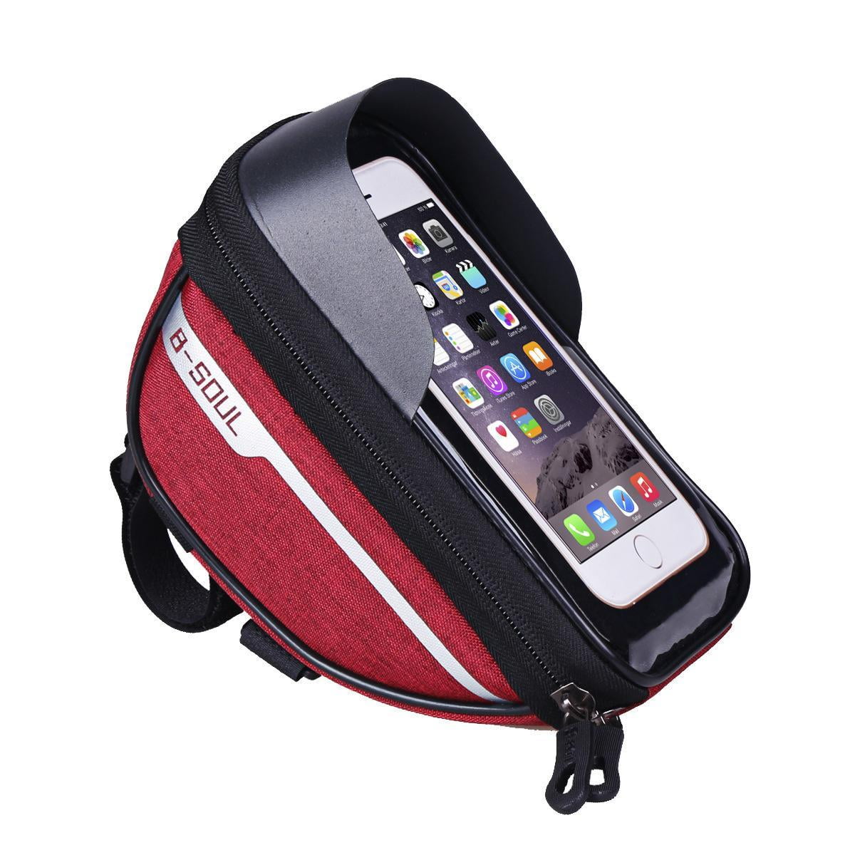 Waterproof Front Frame Tube Cycling Bag for Mobile Phones, with Light Blocking Plate and Durable Design