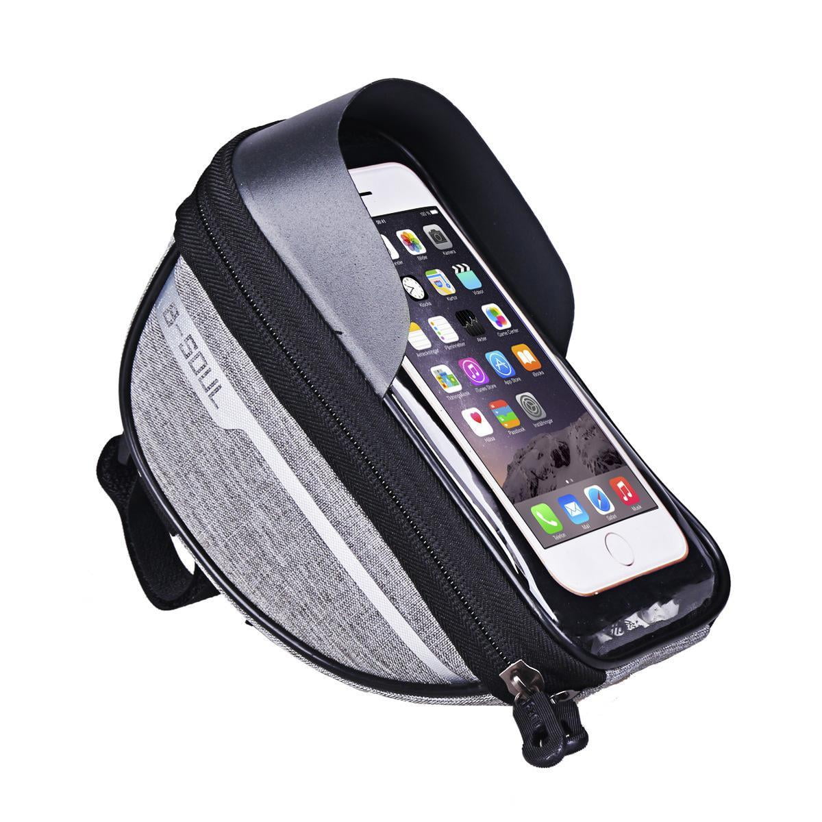 Waterproof Front Frame Tube Cycling Bag for Mobile Phones, with Light Blocking Plate and Durable Design