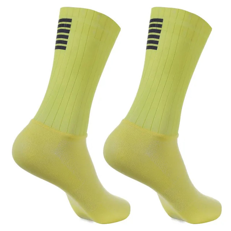 Aero Mens Cycling Socks anti Slip Silicone Unisex Bicycle Running Bike Socks