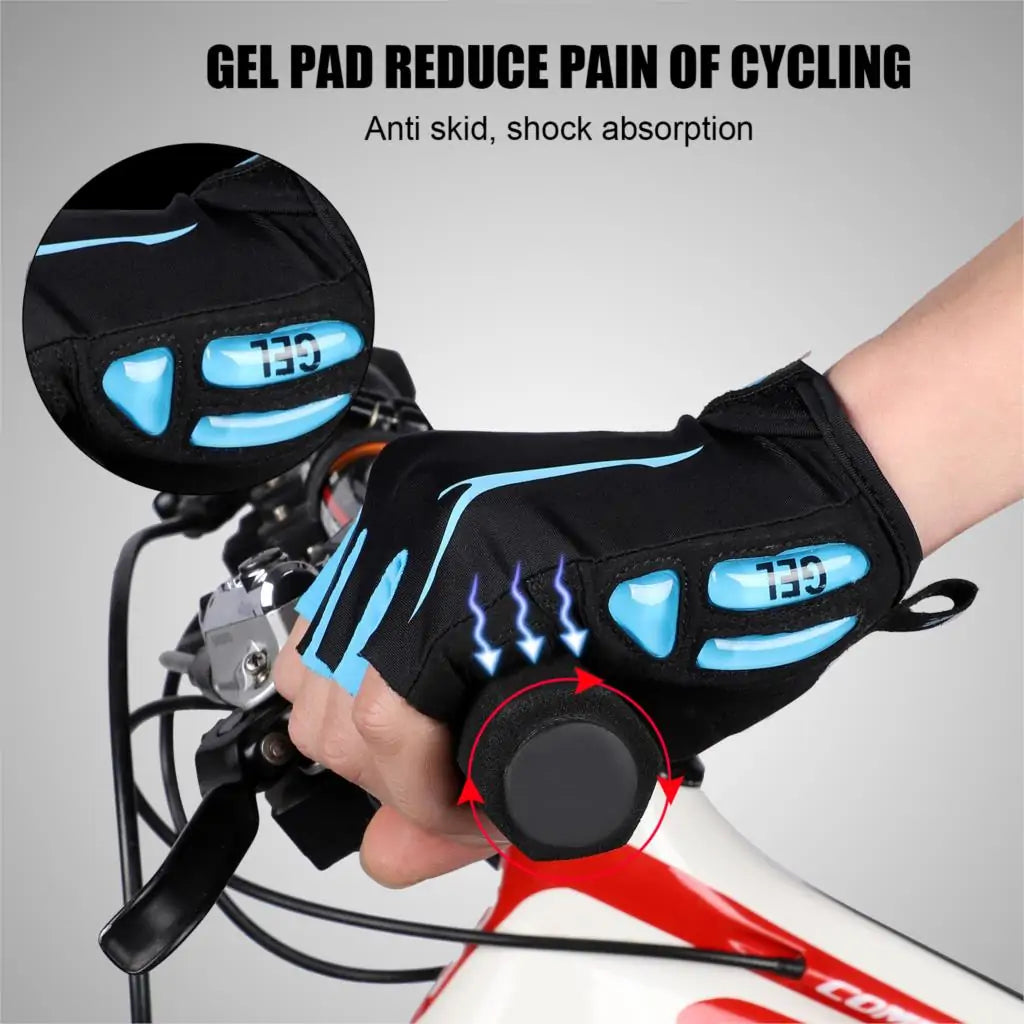 West Biking Half Finger Anti Slip Shockproof Cycling Gloves