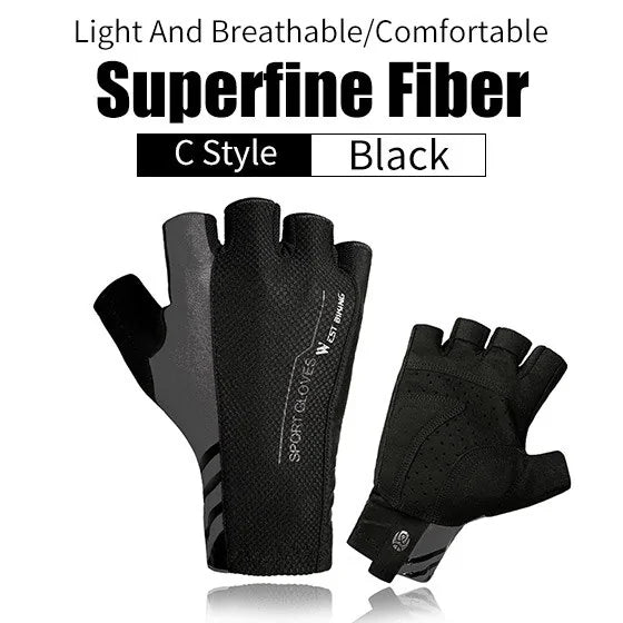 West Biking Half Finger Anti Slip Shockproof Cycling Gloves